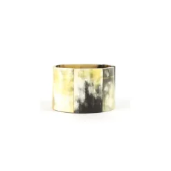 Boutiques de musées Bracelet articulé 7 pièces en corne noire finition mate Hot