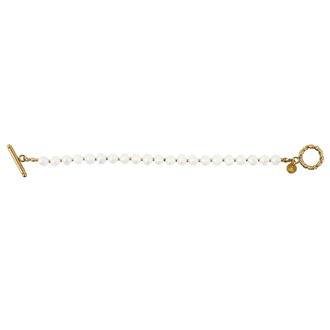 Boutiques de musées Bracelet Château de Versailles avec grandes perles d'eau douce - Les Cleias New
