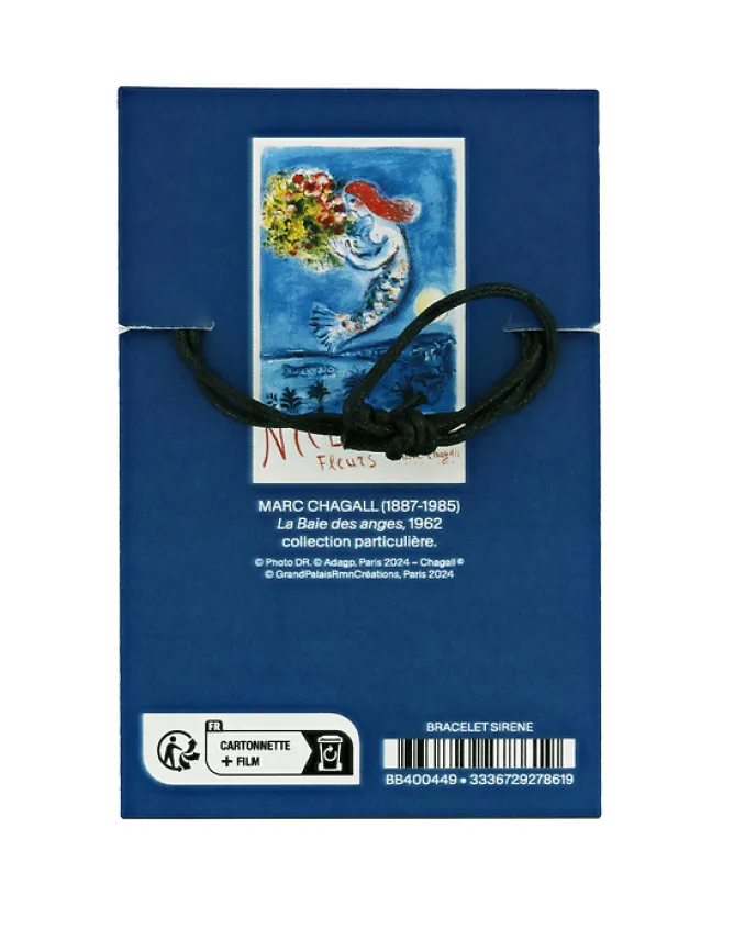 Bracelets<Boutiques de musées Bracelet cordon Marc Chagall - La baie des anges, 1962