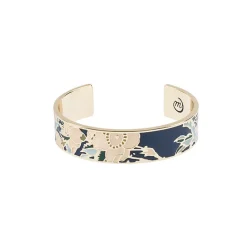 Boutiques de musées Bracelet jonc Hokusai - Cerisier et bouvreuil Discount