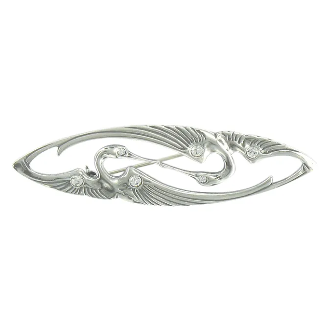 Broches<Boutiques de musées Broche Art nouveau Cigogne