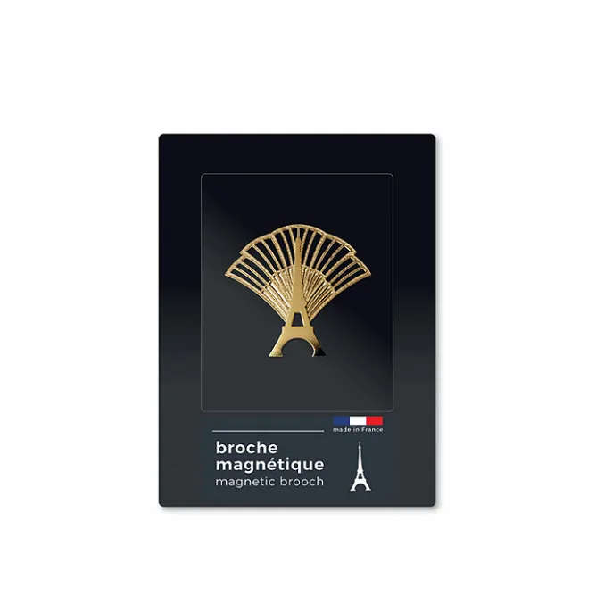 Boutiques de musées Broche magnétique Tour Eiffel Festif dorée - tout simplement, Online