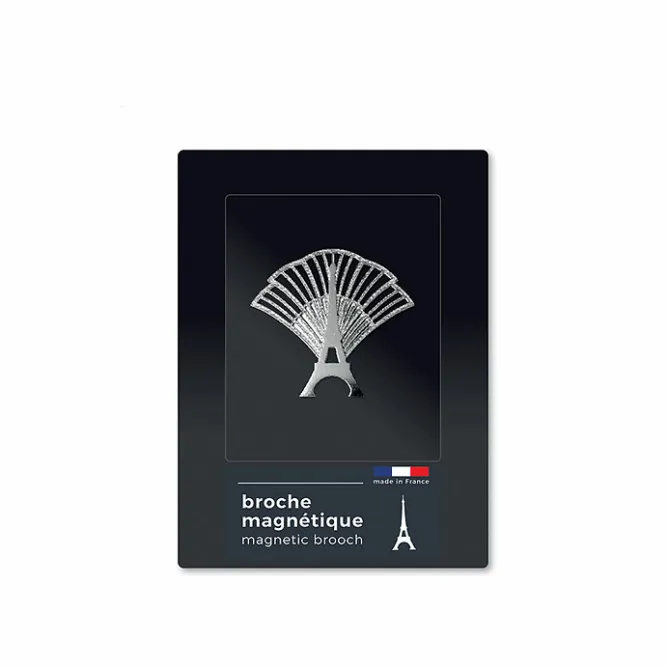 Boutiques de musées Broche magnétique Tour Eiffel Festif argentée - tout simplement, Discount