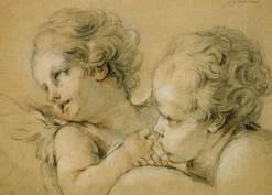 Panneaux Aluminium|Affiches D'Art<Boutiques de musées Buste et tête d'anges (panneaux aluminium)