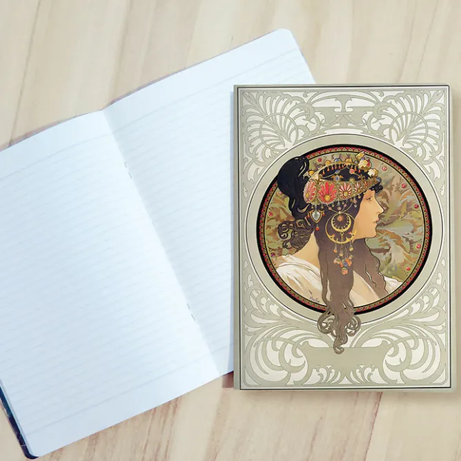 Cahiers Et Carnets<Boutiques de musées Cahier Alphonse Mucha - Tête byzantine : brune, 1897