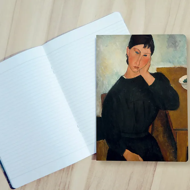 Boutiques de musées Cahier Amedeo Modigliani - Elvire assise, accoudée à une table, 1919 Best