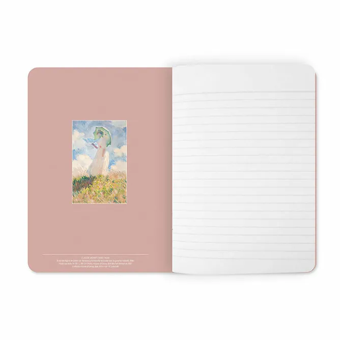 Boutiques de musées Cahier Claude Monet - Femme à l'ombrelle tournée vers la gauche New