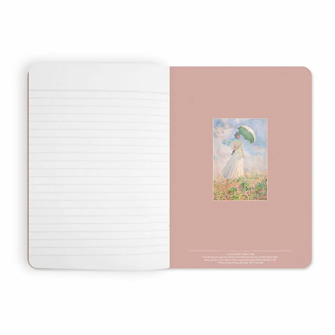 Boutiques de musées Cahier Claude Monet - Femme à l'ombrelle tournée vers la gauche New