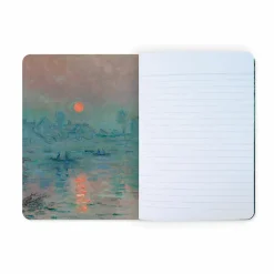 Boutiques de musées Cahier Claude Monet - Soleil couchant sur la Seine à Lavacourt, effet d'hiver, 1880 Outlet