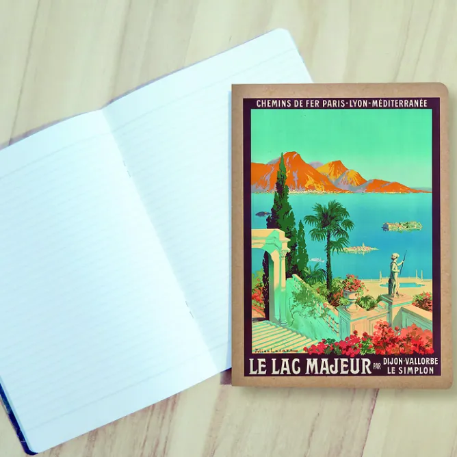 Boutiques de musées Cahier Julien Lacaze - Le lac majeur par Dijon-Vallorbe, Le Simplon Hot
