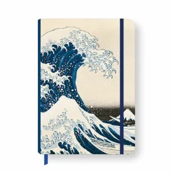 Boutiques de musées Cahier à élastique Katsushika Hokusai - La vague Discount
