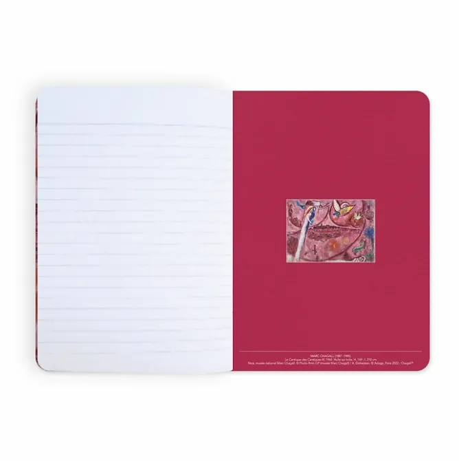 Boutiques de musées Cahier Marc Chagall - Le Cantique des Cantiques III Discount