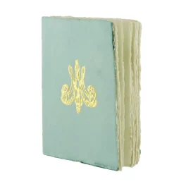 Boutiques de musées Cahier papier bouilli en cuve - Monogramme de Marie-Antoinette - Céladon Hot