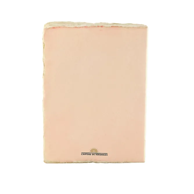 Boutiques de musées Cahier papier bouilli en cuve - Monogramme de Marie-Antoinette - Saumon