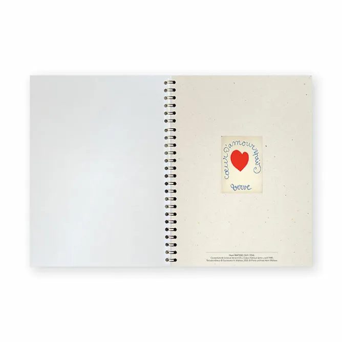 Cahiers Et Carnets<Boutiques de musées Cahier à spirale Henri Matisse - Verve, Cœur d'amour épris, 1949