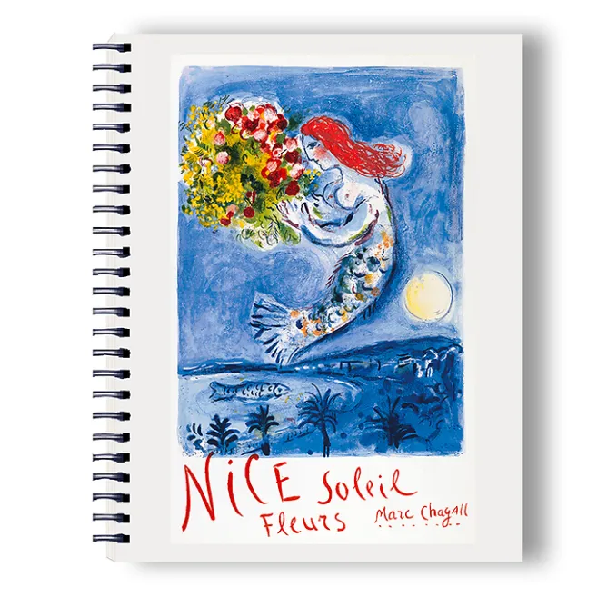 Boutiques de musées Cahier à spirale Marc Chagall - La baie des Anges Hot