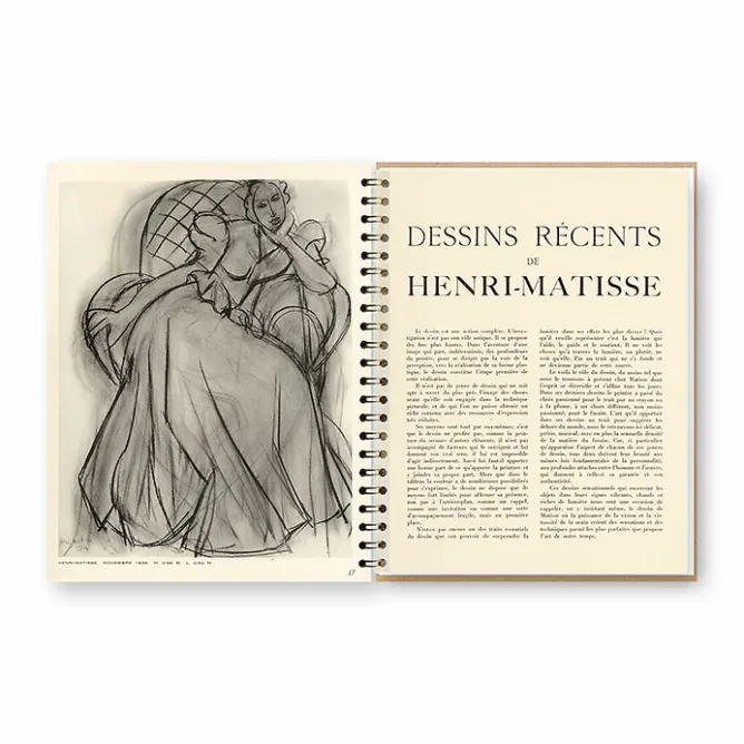 Cahiers Et Carnets<Boutiques de musées Cahier à spirale Matisse. Cahiers d'art, le tournant des années 30