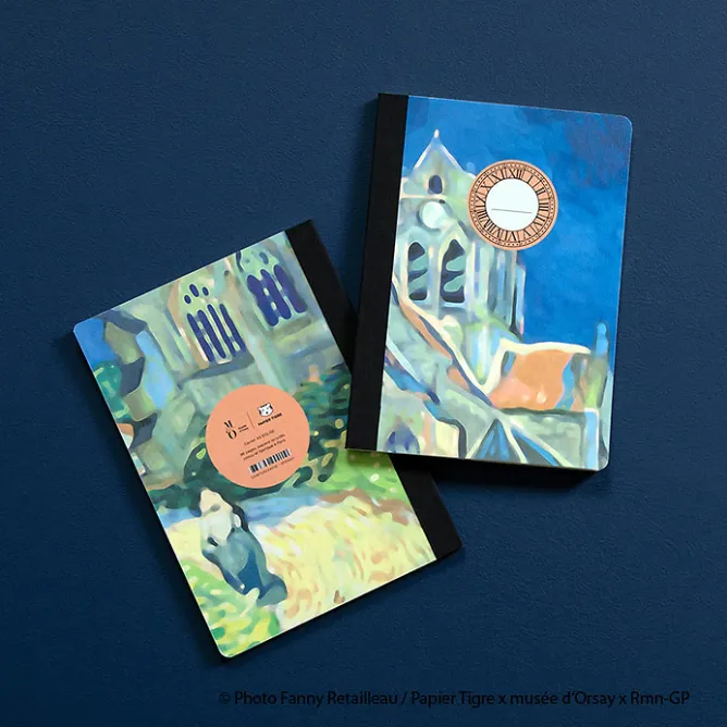 Boutiques de musées Cahier Vincent van Gogh - L'église d'Auvers-sur-Oise - Orsay x Papier Tigre - A5 Online