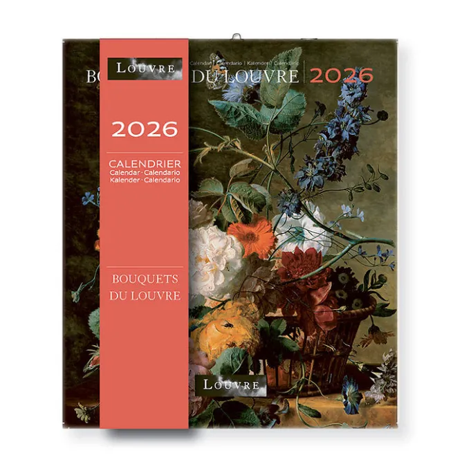Boutiques de musées Calendrier 2026 - Bouquets du Louvre - 15,5x18cm Hot