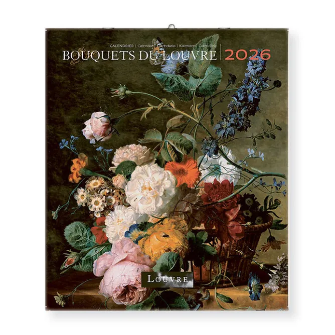 Boutiques de musées Calendrier 2026 - Bouquets du Louvre - 15,5x18cm Hot