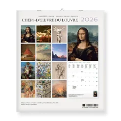 Calendriers Et Agendas<Boutiques de musées Calendrier 2026 - Chefs-d'œuvre du Louvre - 15,5x18cm
