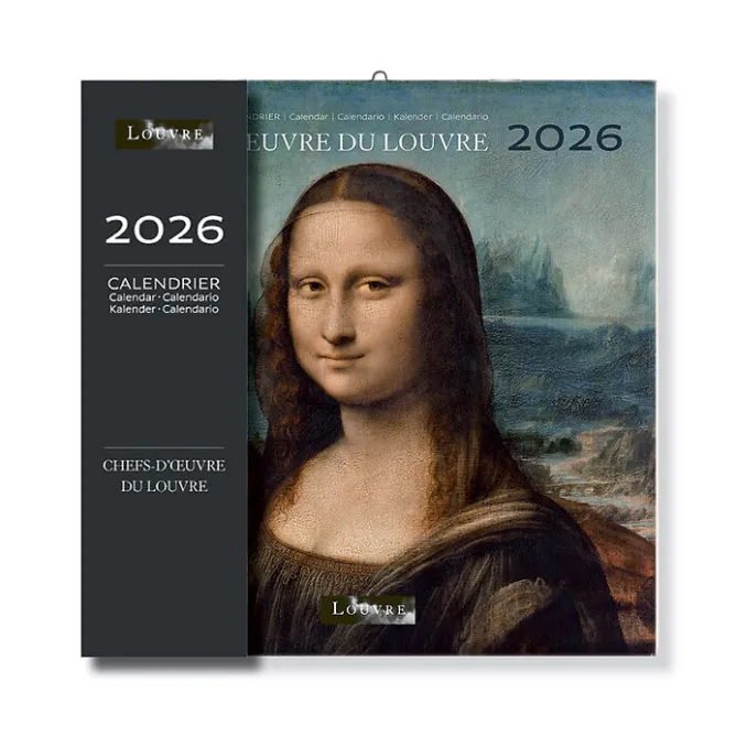 Calendriers Et Agendas<Boutiques de musées Calendrier 2026 - Chefs-d'œuvre du Louvre - 30x30 cm