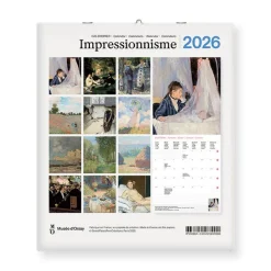 Calendriers Et Agendas<Boutiques de musées Calendrier 2026 - Impressionnisme - 15,5x18cm
