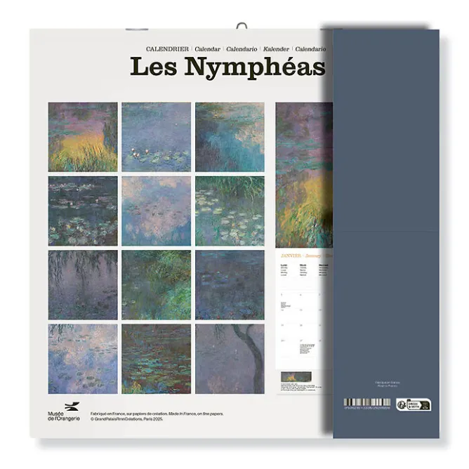 Calendriers Et Agendas<Boutiques de musées Calendrier 2026 - Les Nymphéas - 30x30 cm