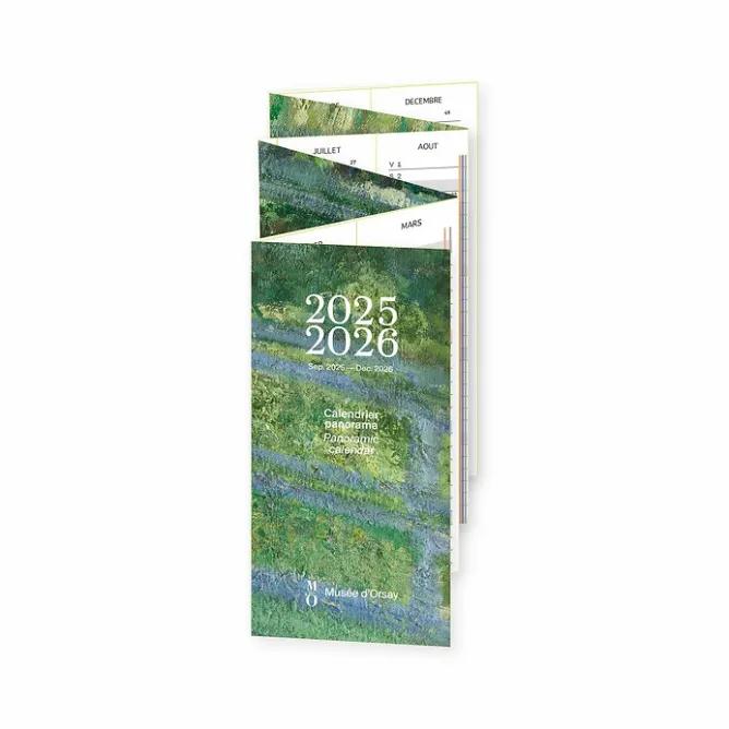 Calendriers Et Agendas<Boutiques de musées Calendrier panorama 16 mois Claude Monet - Le Bassin aux nymphéas, harmonie verte, 1899, Sept. 2025 - Déc. 2026