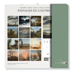 Boutiques de musées Calendrier 2026 - Paysages du Louvre - 30x30 cm Clearance