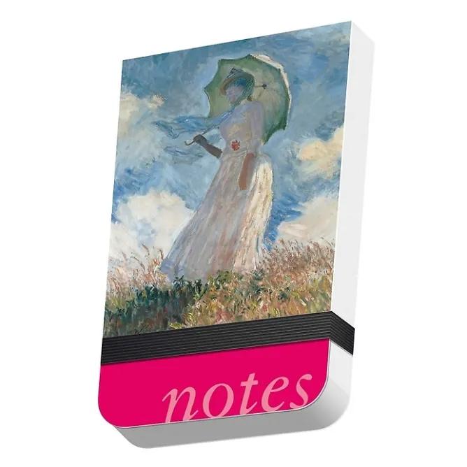 Cahiers Et Carnets<Boutiques de musées Calepin à élastique Claude Monet - Femme à l'ombrelle tournée vers la gauche (détail)