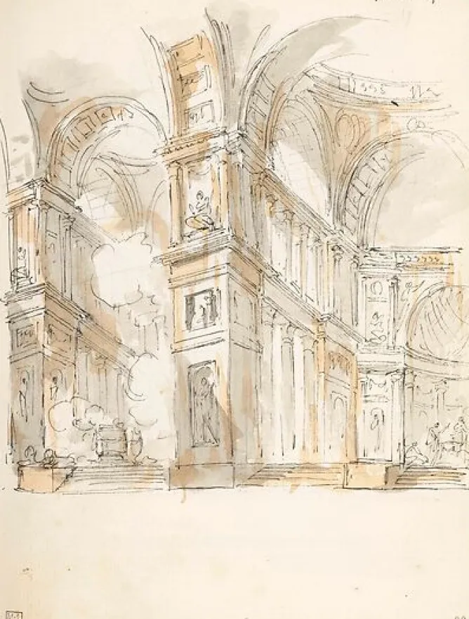 Boutiques de musées Caprice architectural animé (toiles sur châssis) Hot