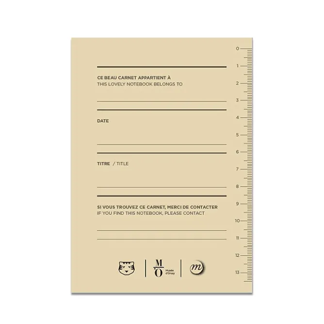 Boutiques de musées Carnet A6 Papier Tigre - Manet balcon Clearance
