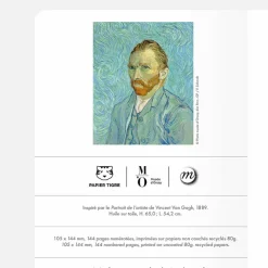 Cahiers Et Carnets<Boutiques de musées Carnet A6 Vincent van Gogh - Portrait de l'artiste - Orsay x Papier Tigre
