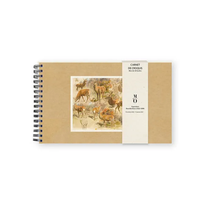 Boutiques de musées Carnet de croquis Rosa Bonheur A5 - Quinze études de cerf Discount