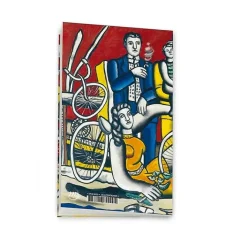 Boutiques de musées Carnet - Léger "Les loisirs sur fond rouge"