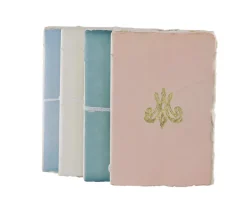 Cahiers Et Carnets<Boutiques de musées Carnet papier bouilli en cuve - Monogramme de Marie-Antoinette - Saumon