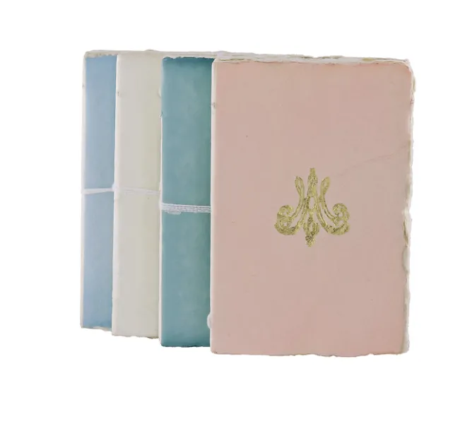Cahiers Et Carnets<Boutiques de musées Carnet papier bouilli en cuve - Monogramme de Marie-Antoinette - Céladon