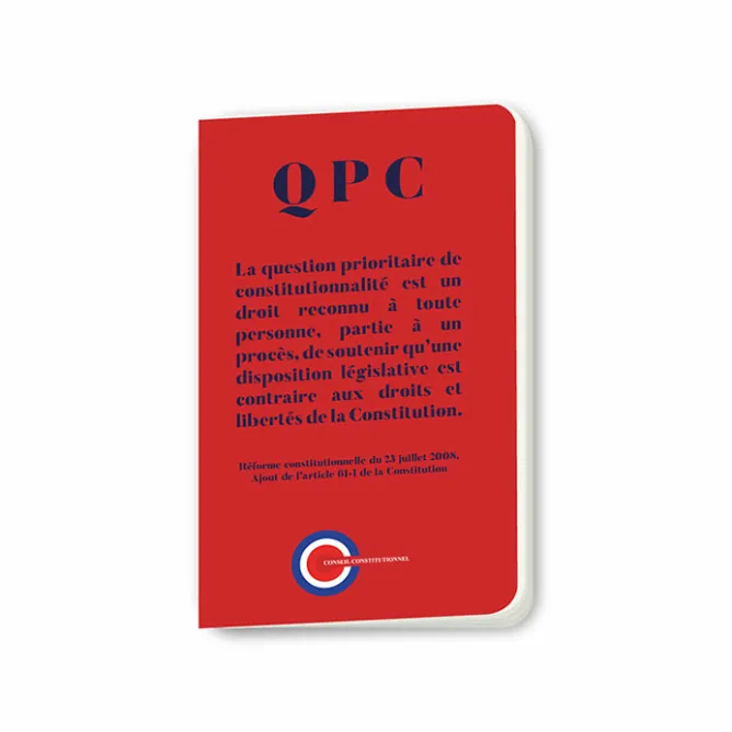 Cahiers Et Carnets<Boutiques de musées Carnet QPC - Conseil constitutionnel