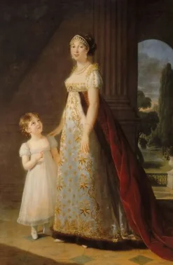 Boutiques de musées Caroline Bonaparte (1782-1839) et de sa fille ainée Laetitia Joséphine (panneaux aluminium) New