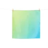 Boutiques de musées Carré de soie Bleu/vert 70x70cm Outlet