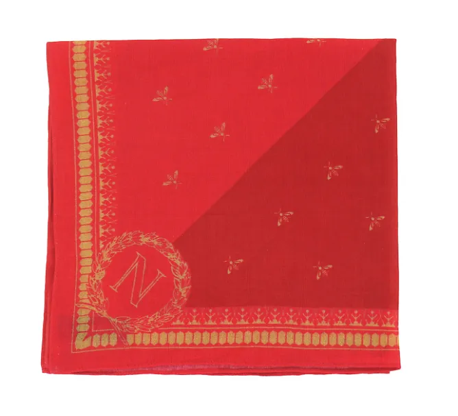 Boutiques de musées Carré Emblèmes Napoléon - Rouge Sale