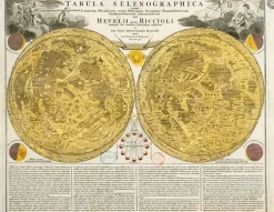 Boutiques de musées Carte de la Lune : Tabula selenographica (panneaux aluminium) Best