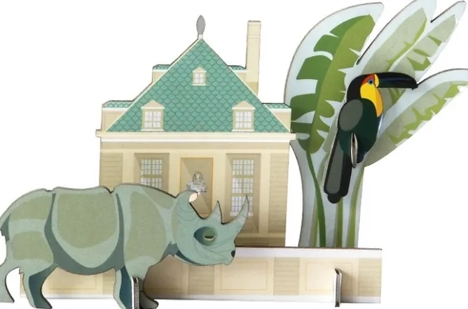 Boutiques de musées Carte pop out Ménagerie du roi - Rhinocéros Online