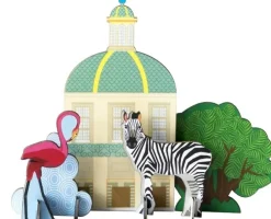 Boutiques de musées Carte pop out Ménagerie du roi - Zèbre Online