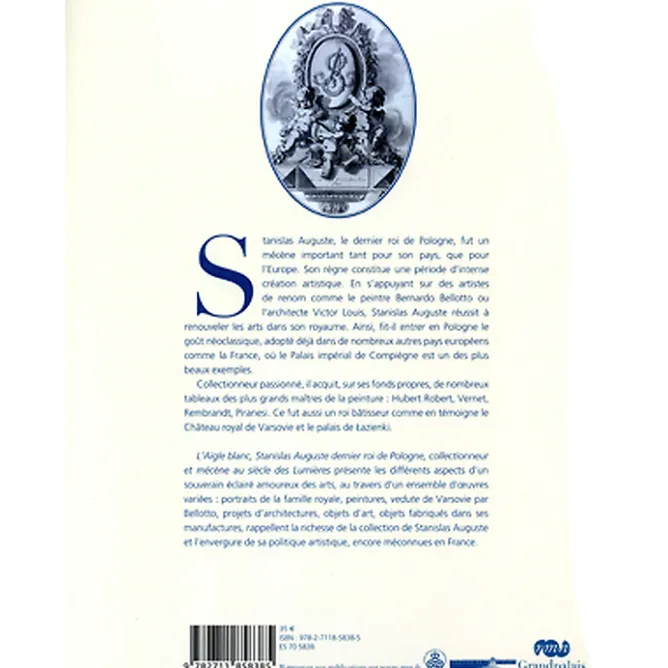 Catalogues D'Exposition<Boutiques de musées Catalogue d'exposition L'Aigle Blanc. Stanislas Auguste, dernier roi de Pologne collectionneur et mécène au siècle des Lumières