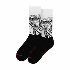 Chaussettes<Boutiques de musées Chaussettes Edvard Munch - Le Cri - Noir et blanc