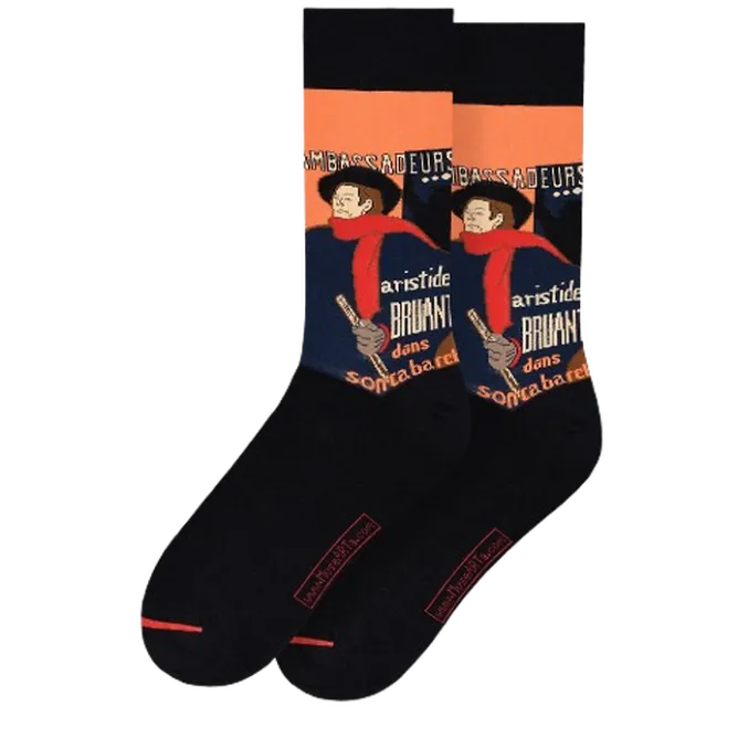 Boutiques de musées Chaussettes Henri de Toulouse-Lautrec - Aristide Bruant New