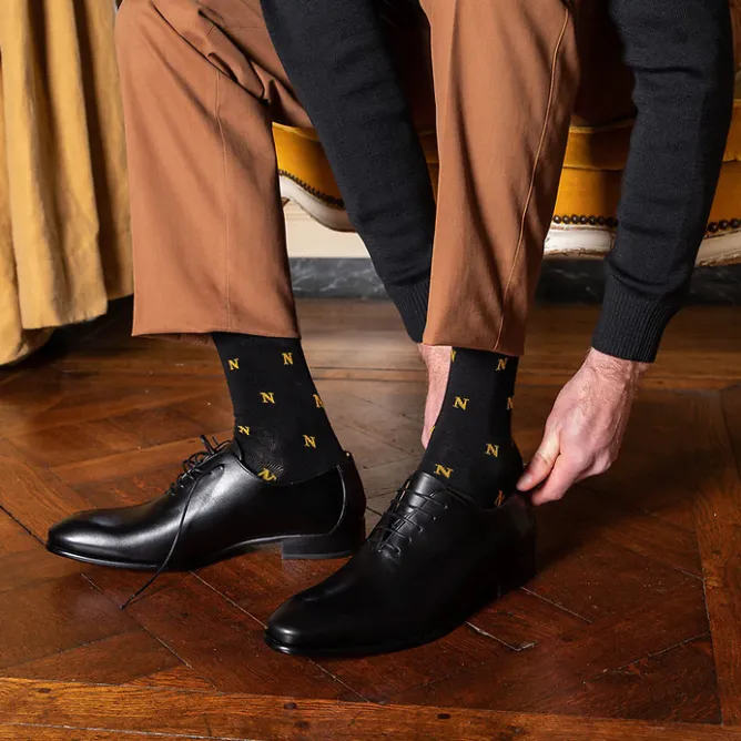 Boutiques de musées Chaussettes Napoléon "N" allover - Maison broussaud Outlet