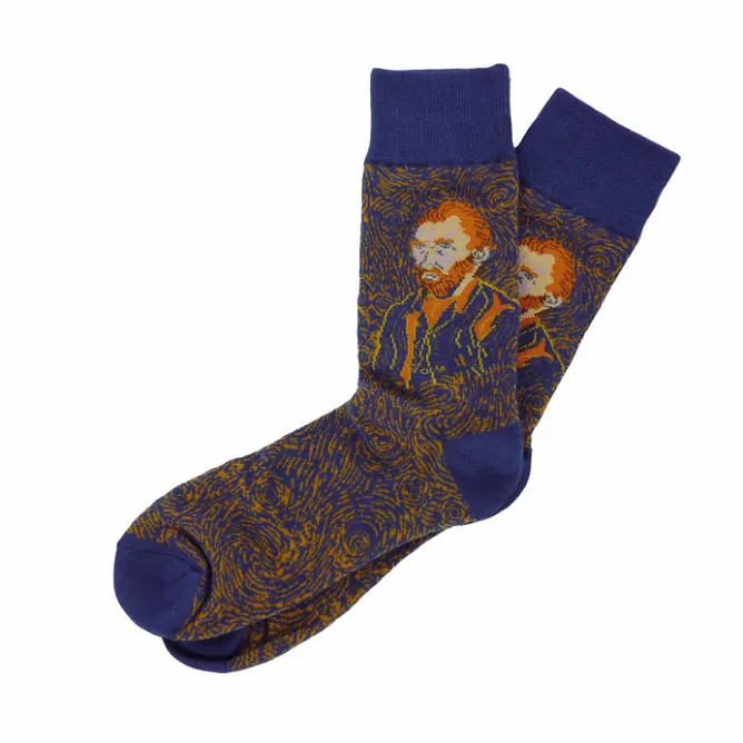 Boutiques de musées Chaussettes Vincent van Gogh - Autoportrait bleu41/46 - Musée d'Orsay Online